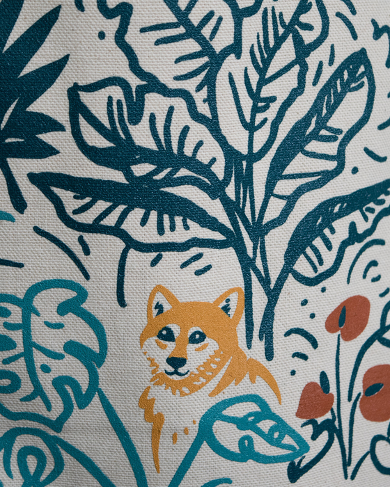 Jungle Cat Canvas Tote